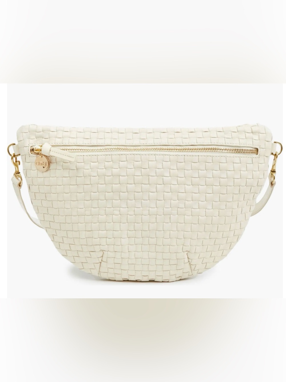 Clare V. Belt Bag Grande Woven Leather